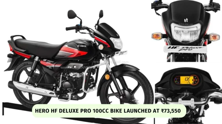Hero HF Deluxe Pro 100cc Bike Launched at ₹73,550 – Tech Upgrades Explained