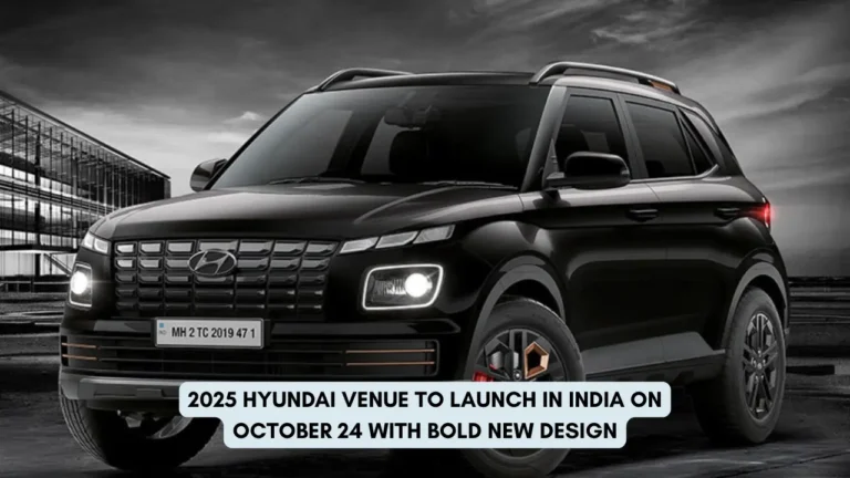 2025 Hyundai Venue to Launch in India on October with Bold New Design