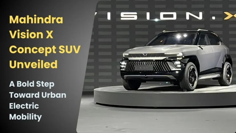 Mahindra Vision X Concept SUV Unveiled