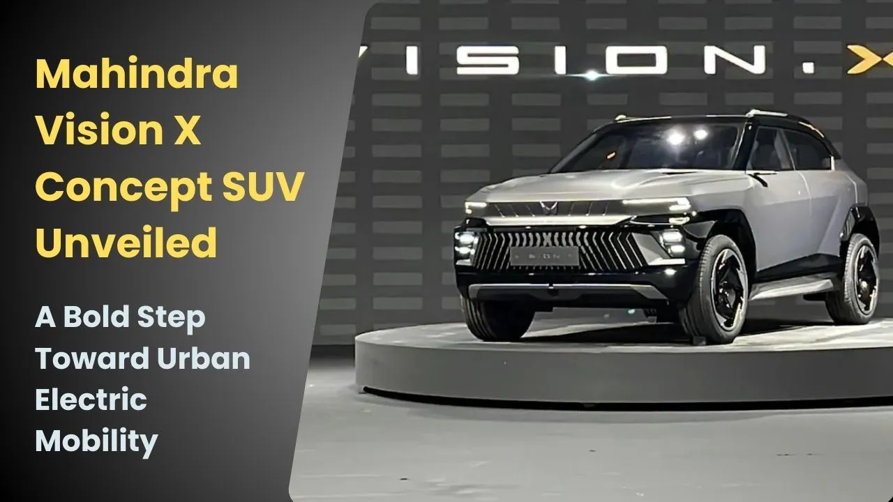 Mahindra Vision X Concept SUV Unveiled