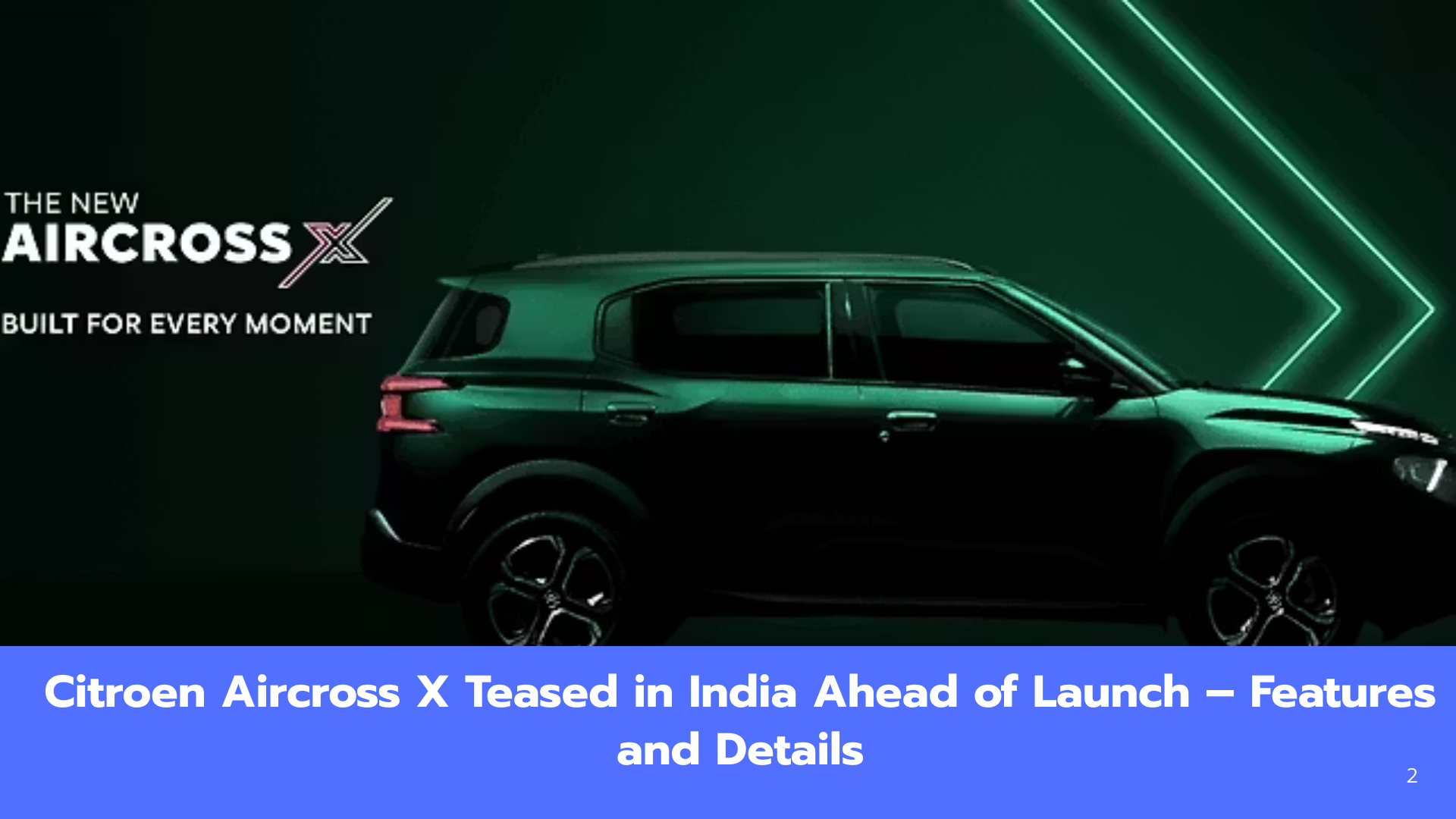 2025 Citroen Aircross X Teaser Reveals Key Upgrades and Features