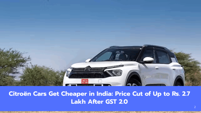 C3, Basalt, Aircross, C5: Citroën Slashes Prices in India With GST Benefits