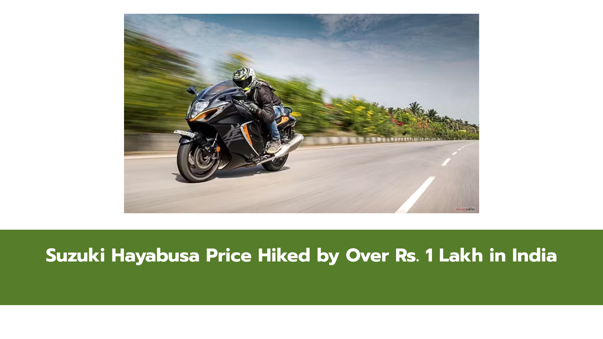 Suzuki Hayabusa New Price, GST Impact, and Details Explained