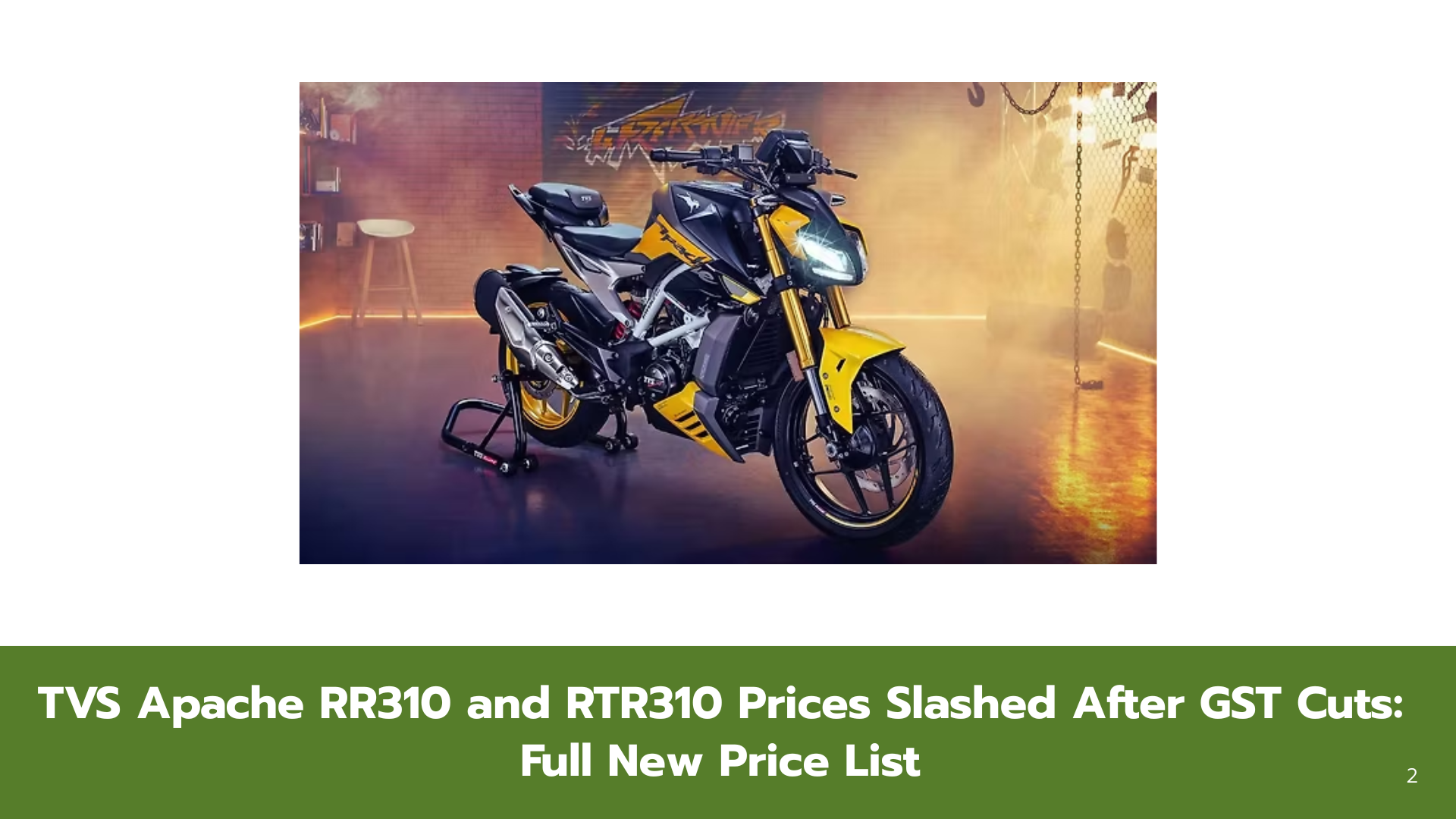 TVS Apache 310 Series Gets Cheaper with GST Reforms – Check Latest Prices