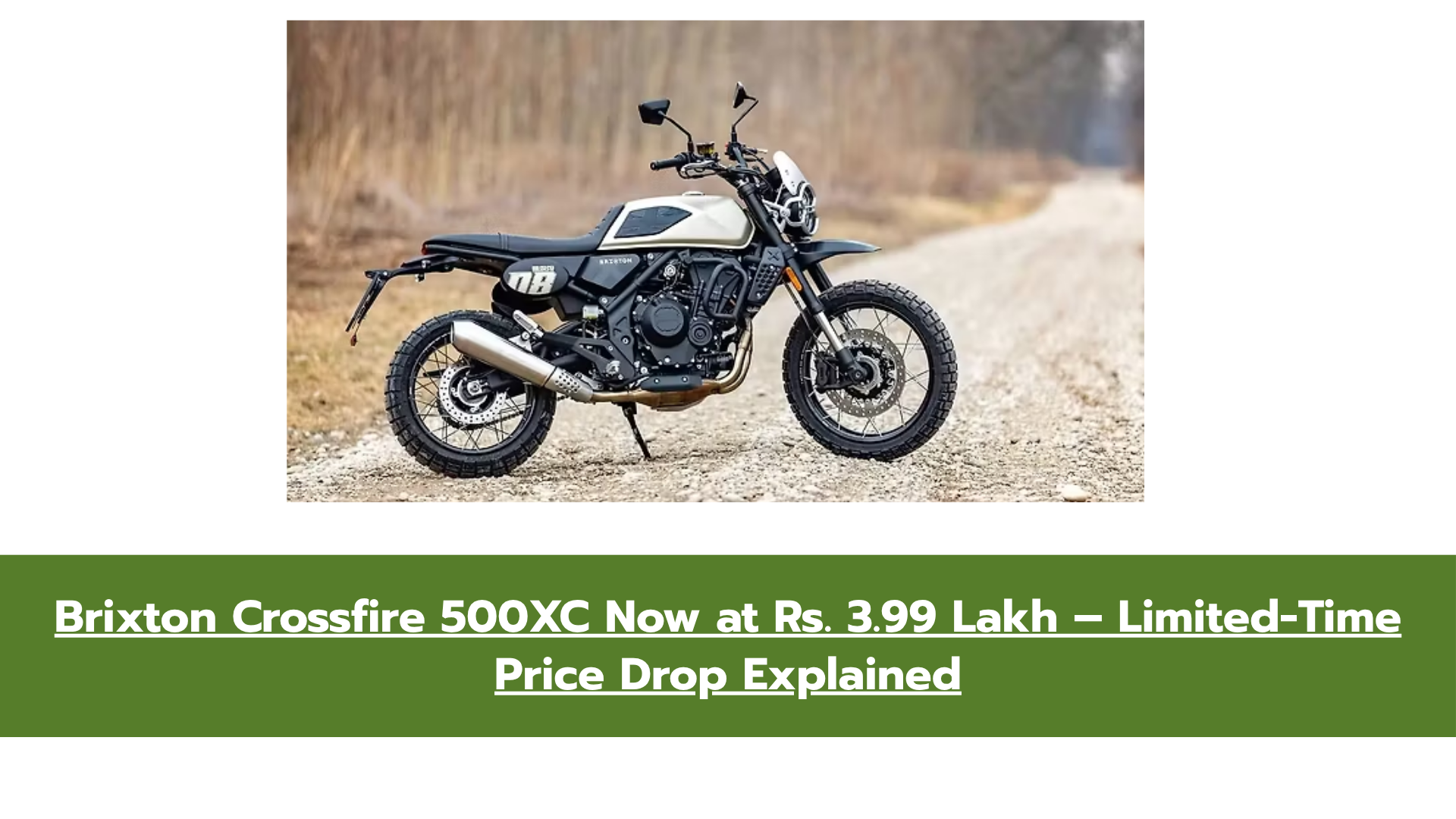 Brixton Crossfire 500XC Price Reduced – Retro Scrambler Gets Major Festive Discount