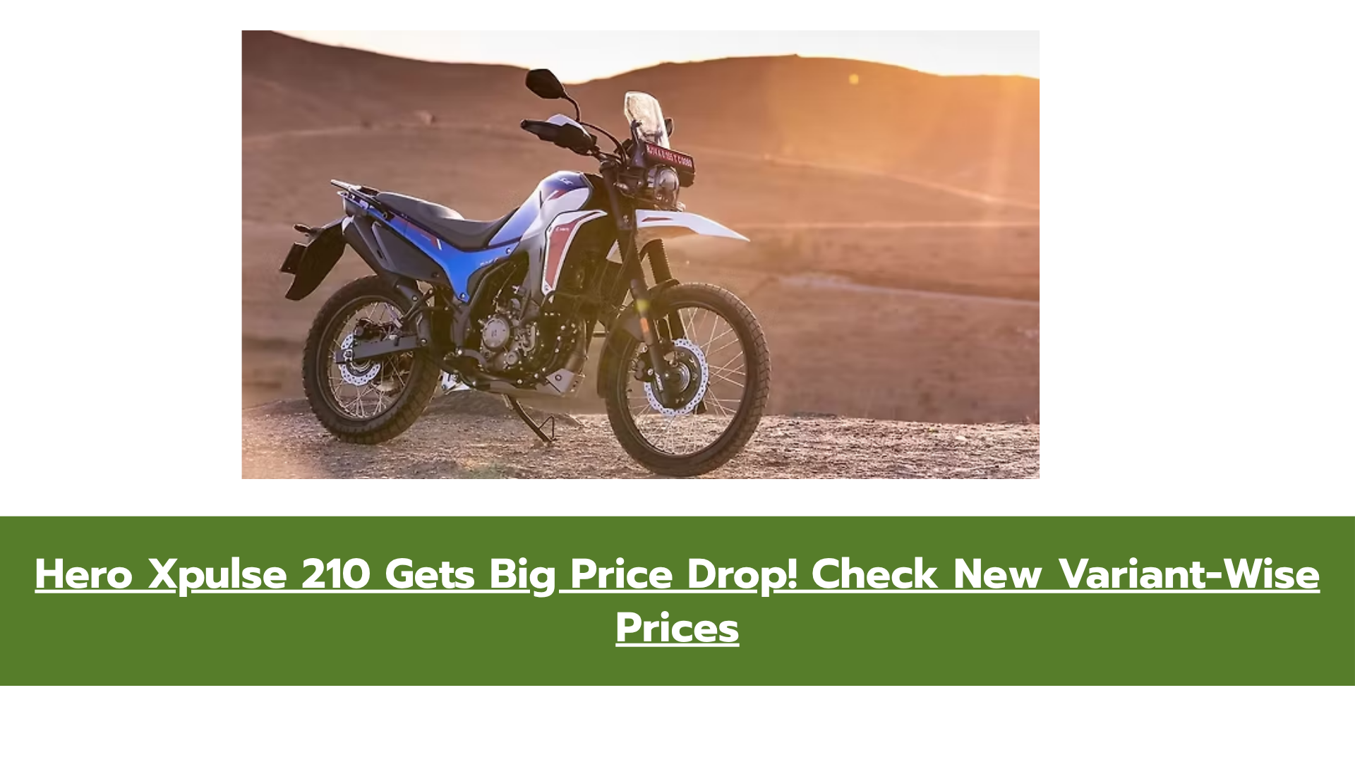 Hero Xpulse 210 Price Cut After GST Reduction — New Price List & Features