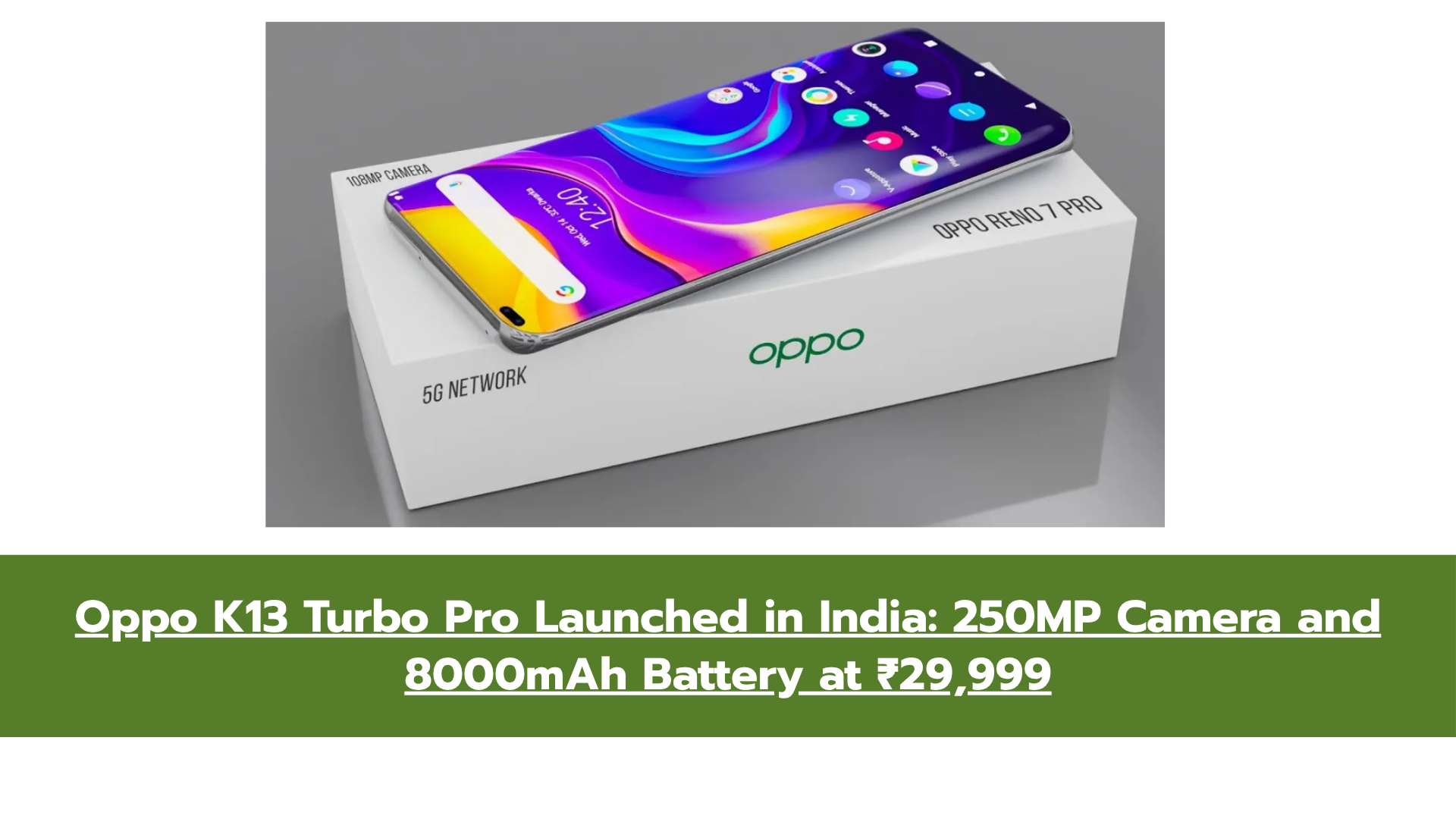Oppo K13 Turbo Pro Launched – Flagship Killer with 250MP Camera and 8000mAh Battery