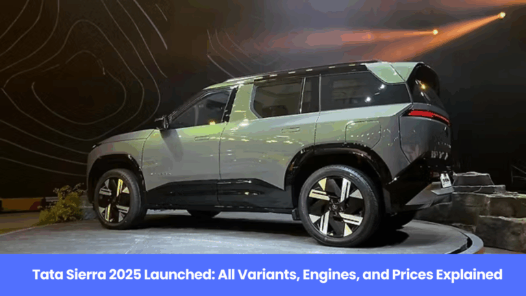 Tata Sierra 2025 Launched: All Variants, Engines, and Prices Explained